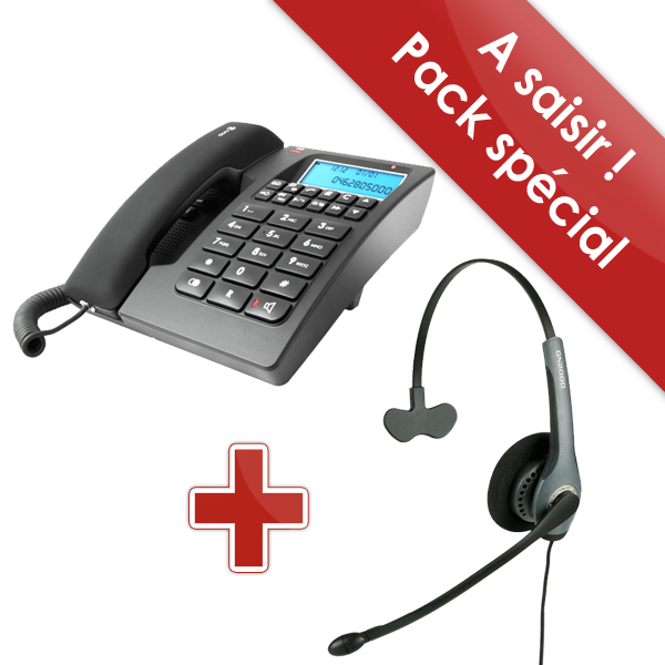 Doro 916i CR + Casque Jabra GN 2000 Flex Antibruit