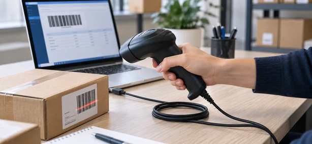 Douchette code barre USB