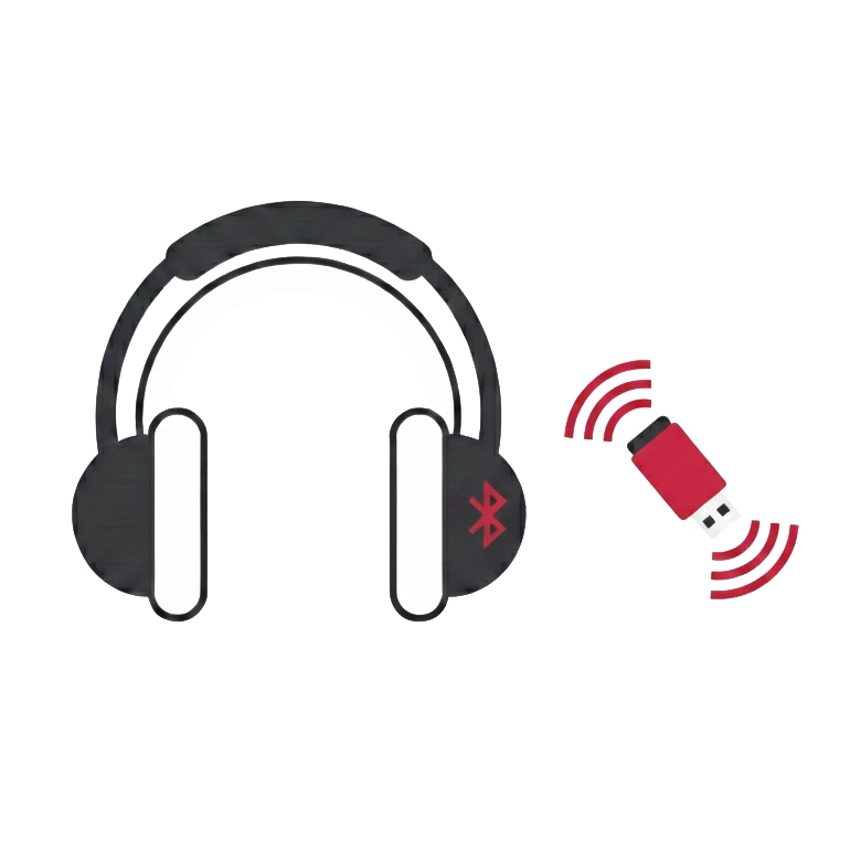 Casques Bluetooth avec dongle USB
