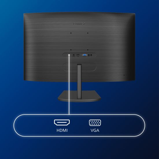 2 écrans PC Philips 24 Pouces - IPS LED, 75 Hz, Haut-parleurs Intégrés (Occasion)
