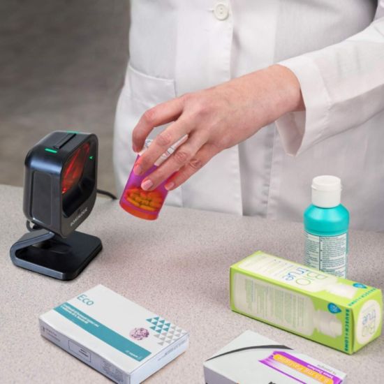 Datalogic Magellan 900I Comptoir et scan en pharmacie