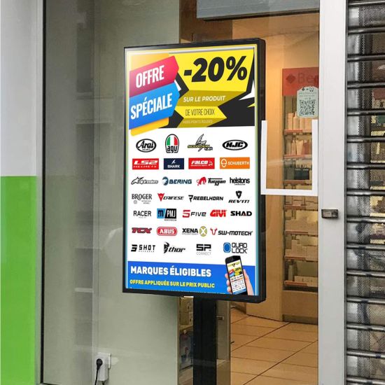écran vitrine à poser soi même