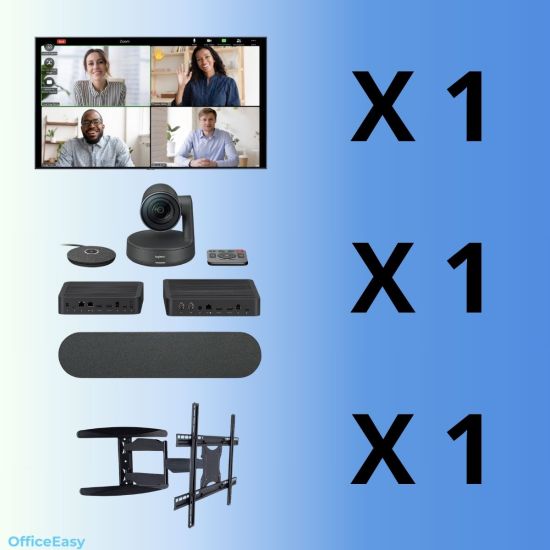 produits pour salle de visioconférence Logitech et Samsung
