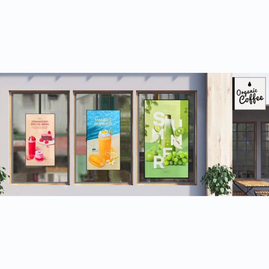 nouveaux écrans vitrines LG XS4P