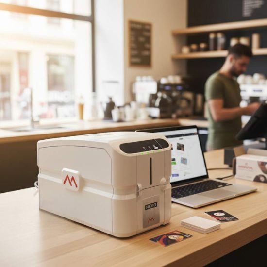 Matica mc110 sur comptoir boutique café