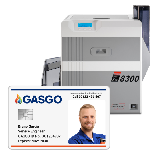 Imprimante de carte PVC à puces avec Matica 8300 