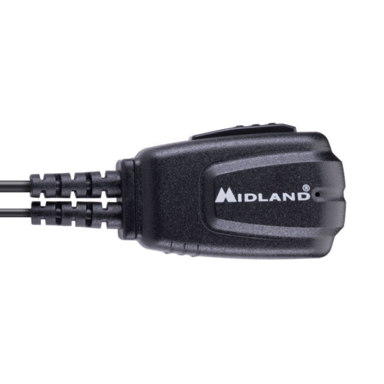 Microphone avec bouton PTT oreilette Midland 777 Pro