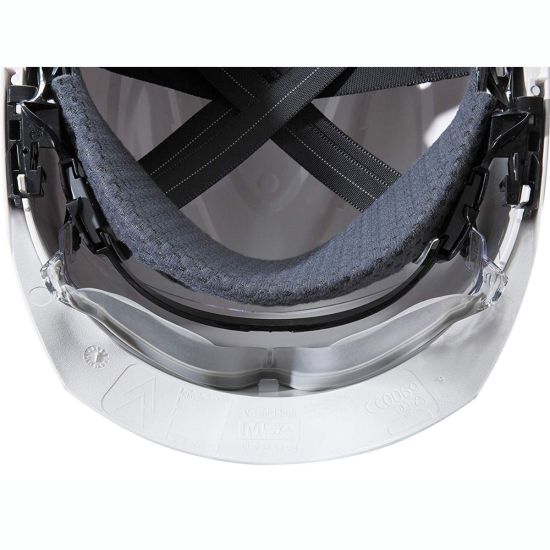 MSA V-GARD 950 casque de chantier avec jugulaire et visière lifestyle