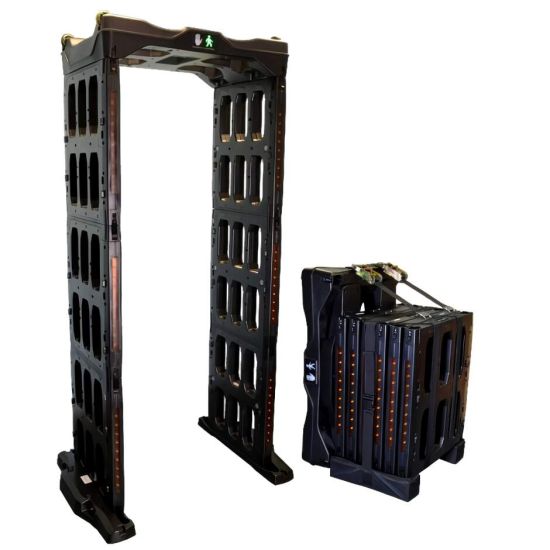 Kit Portique de sécurité pour événement - Portique de sécurité portable - déplié et plié