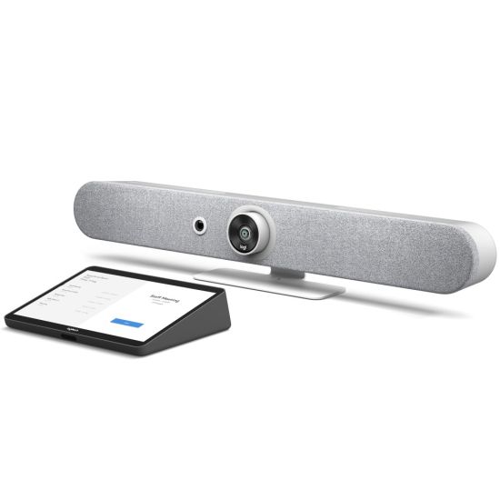 Logitech Rally Bar Mini Blanc avec Tap IP