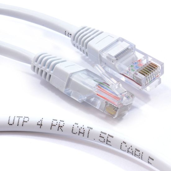 Cordon Ethernet RJ45 CAT5E 26AWG 3 m blanc