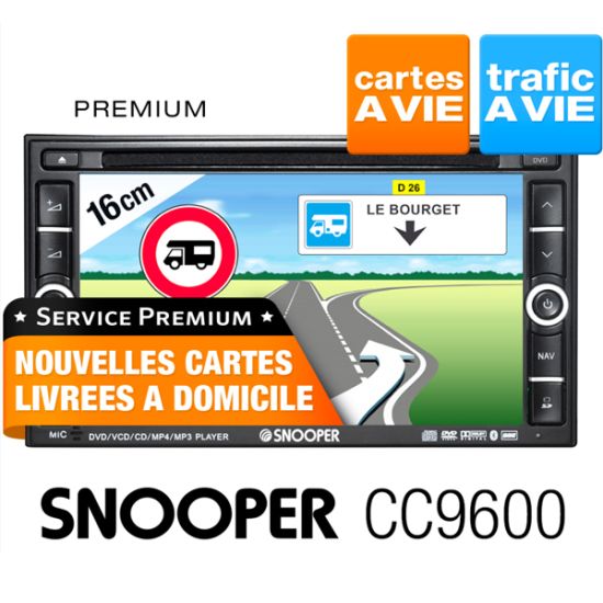 Snooper CC9600 : GPS camping-cars et caravanes