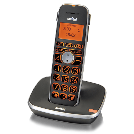 Switel D7000+ - téléphone fixe seniors - larges touches - touche SOS