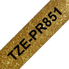 Brother TZE-PR851 TAPE/TZePR851 24MM BLACK ON GOLD