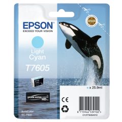 Epson T7605 Cyan clair Ink/T7605 Killer Whale 25.9ml LCY