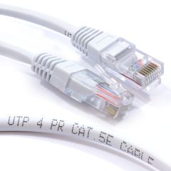 Câble Ethernet RJ45 CAT5E 3 m blanc