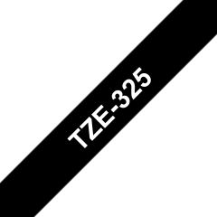 Brother TZE-325 Ribbon/white on black 9mm
