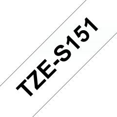 Brother TZE-S151 Tape/24mm black on clear