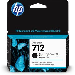 HP Cartouche d'encre DesignJet HP 712, noir, 38 ml