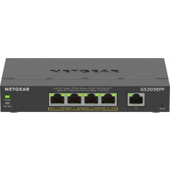 Netgear 5-Port Gigabit Ethernet High-Power PoE+ Plus Switch