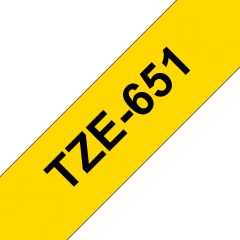 Brother TZE-651 Tape/24mm black on yellow f P-Touch TZE