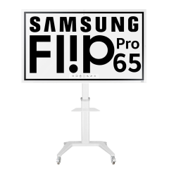 Samsung Flip PRO 65 avec pied roulant rotatif - WM65B