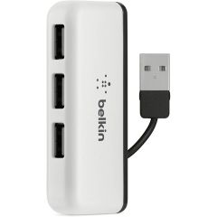 Belkin - Hub de Voyage 4 Ports USB 2.0 Blanc