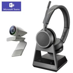 kit visio webcam Poly Studio P5 avec micro casque Voyager 4220 UC dongle USB-A