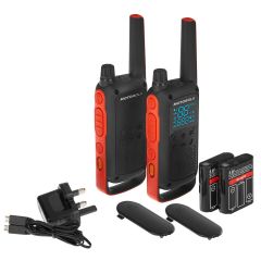 Motorola T82 - Pack de 2 talkies-walkies sans licence PMR446