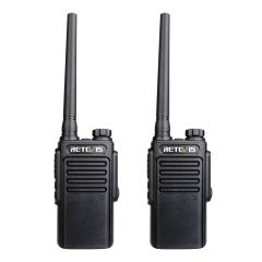 Pack de 2 Retevis RT647 Noir - talkie-walkie sans licence durci et étanche