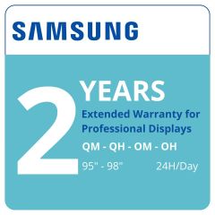 Extension de garantie 2 ans pour écrans pro Samsung 95-98", 24H / Jour