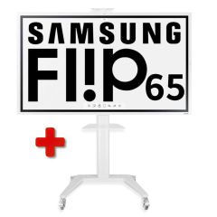Promo Samsung Flip - 65 pouces (WM65R) avec Pied rotatif