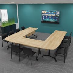 Buronomic Eureka Table de réunion en U - Moyenne salle de réunion