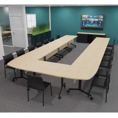 Buronomic Eureka Table de réunion en U - Grande salle de réunion