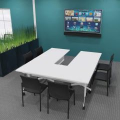 Buronomic Eureka Table de réunion en U - Petite salle de réunion