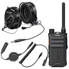 Kit casque antibruit et talkie-walkie sans licence PMR446
