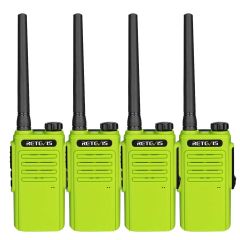 Pack de RT647 2.0 Retevis Neon - Pack de 4 talkies-walkies fluo sans licence PMR446
