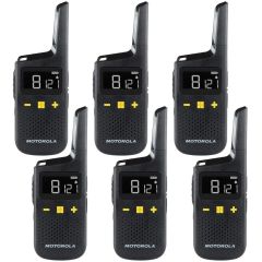 Pack de 6 Motorola XT185 + oreillettes - Talkie Walkie sans licence - D3P01611BDLMAW