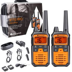 Midland XT70 Pro Hobby & Work - Talkie walkie pro sans licence - C1465.01 - pack complet malette, oreillettes et chargeur