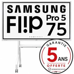 Samsung Flip Pro 75 pouces avec Pied roulant