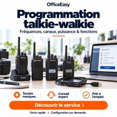 programmation de talkie walkie