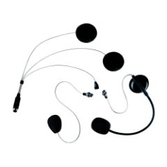 Oreillette universelle pour kit moto deux microphones pour casque jet et casque intégral
