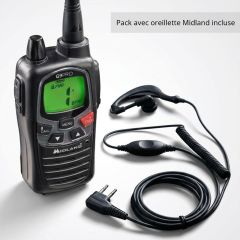 Talkie Walkie MiDLAND G9 Pro avec oreillette incluse