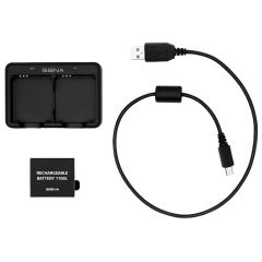 SENA SC-A0335 chargeur double batterie avec batterie supplémentaire et câble de charge USB