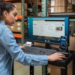 Workstation Software Service on craddle - Zebra Tablet and Terminal