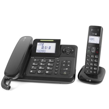 Cordless Gigaset Telefono Fisso Gigaset AS405 - Modello Base Per Casa E Ufficio, Design Semplice E Funzionale Gigaset Segreteria Telefonica