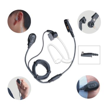Casque Sécurité Pour Radio Motorola - Tube Acoustique Et PTT