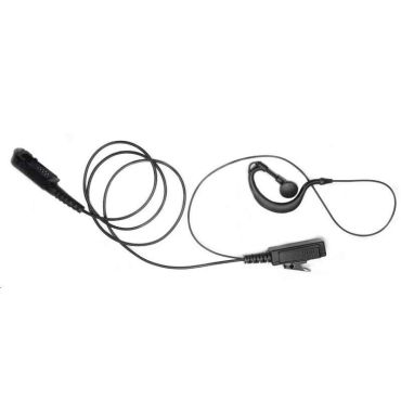 Oreillette Talkie-Walkie G-Shape 2 Broches Pour Motorola CP040 DP1400 GP300 - Écouteur Avec Micro PTT