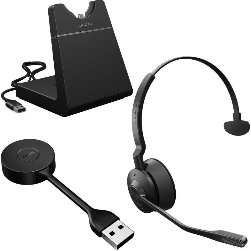 JABRA Engage 55 Stéréo MS USB-A Casque sans fil + Base de chargement