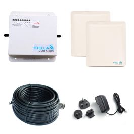 Ripetitore Segnale GSM/LTE Stella Doradus STELLAHOME - Dual Band 900/1800 MHz, Copertura 2000 Mq, Kit Completo Con Antenne